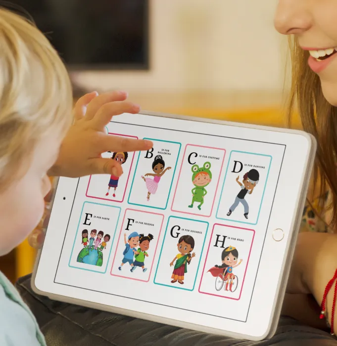 a mother and child learning with lolonyo