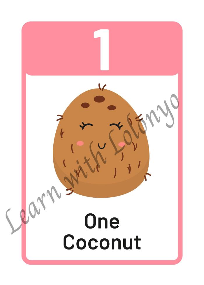 Counting Fruits & Vegetables Flashcards | Aged 3 - 6 | Counting exercise | Fruit and number matching exercise | Sorting activity