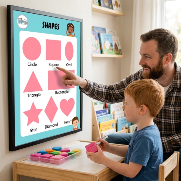 Alphabet, Numbers & Shapes Poster Set (Ages 3&ndash;7)