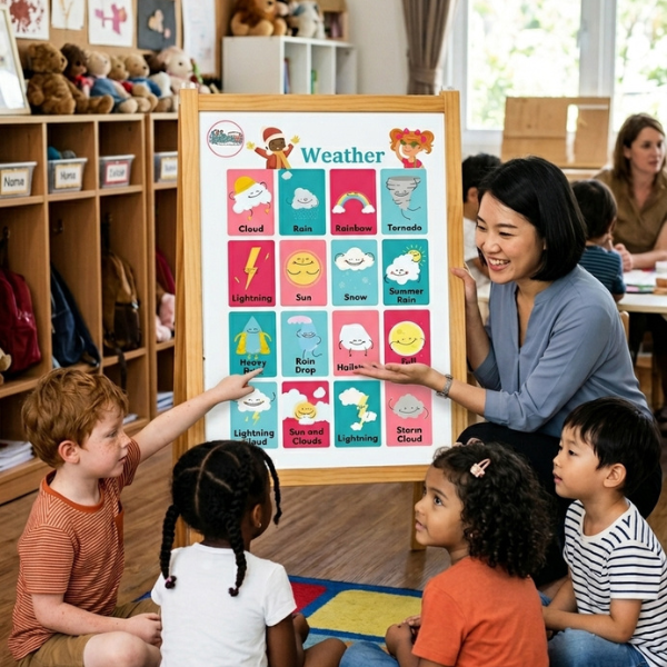 Feelings, Weather & Healthy Habits Poster Set (Ages 3&ndash;7)