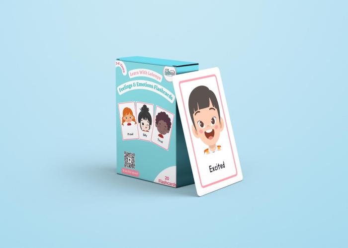 Feelings & Emotion Flashcards | Ages 3 -6 | Early Learning |Active Learning