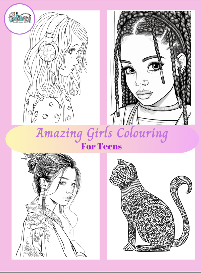 Amazing Girls Colouring Book for Teens