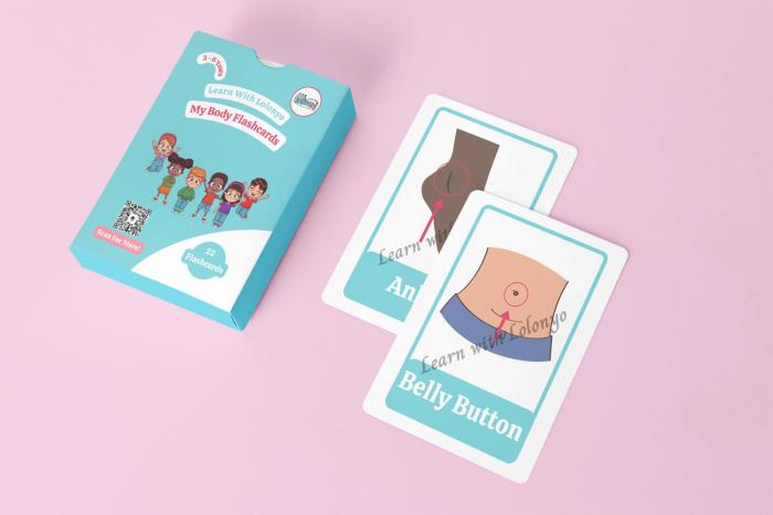 My Body Flashcards | Ages 3-6 | Anatomy Cards | Toddler Learning Tools | Body Parts Recognition | Preschool Education Flashcards