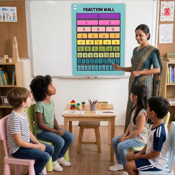 Number Wall, Fraction Wall & Multiplication Table Poster Set (Ages 5&ndash;11)
