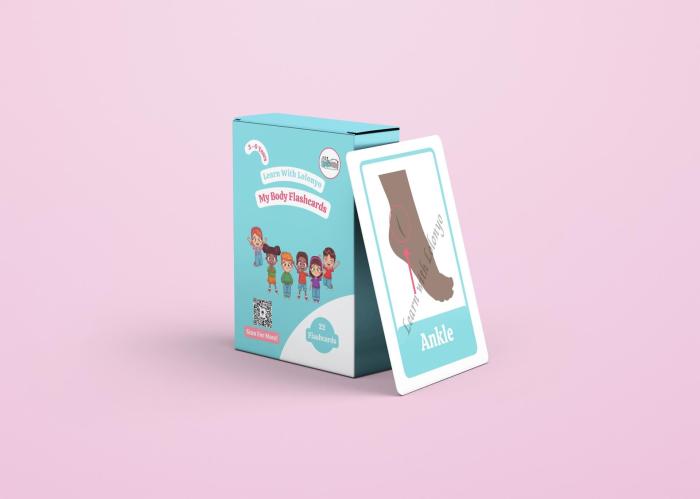 My Body Flashcards | Ages 3-6 | Anatomy Cards | Toddler Learning Tools | Body Parts Recognition | Preschool Education Flashcards