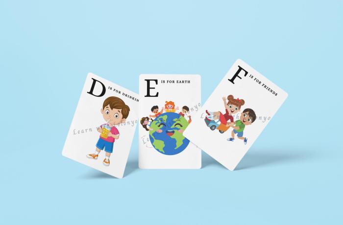 Alphabet Flashcard | Ages 3 - 6 | ABC Learning for Toddlers |