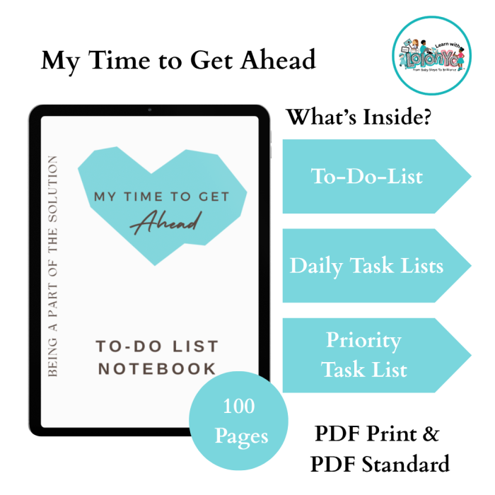 My Time to Get Ahead: To Do List Notebook