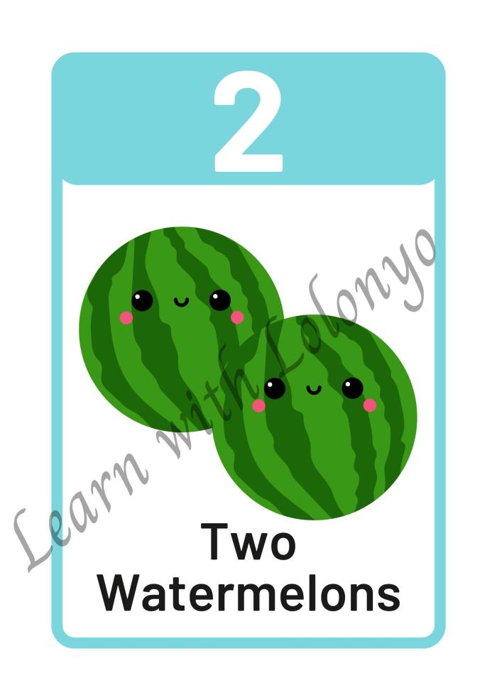 Counting Fruits & Vegetables Flashcards | Aged 3 - 6 | Counting exercise | Fruit and number matching exercise | Sorting activity