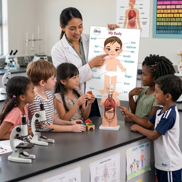My Body Learning Poster Set &ndash; Version 2 (Ages 3&ndash;7)
