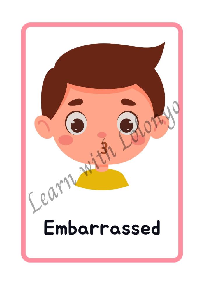 Feelings & Emotion Flashcards | Ages 3 -6 | Early Learning |Active Learning