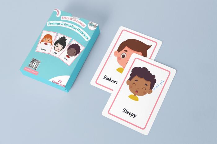 Feelings & Emotion Flashcards | Ages 3 -6 | Early Learning |Active Learning
