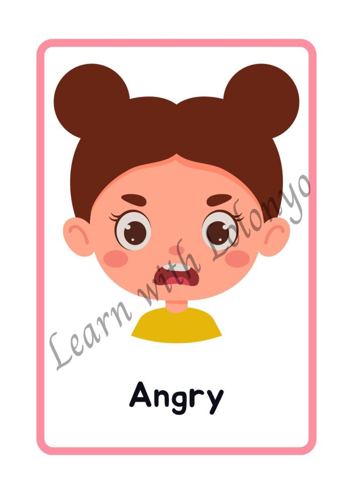 Feelings & Emotion Flashcards | Ages 3 -6 | Early Learning |Active Learning